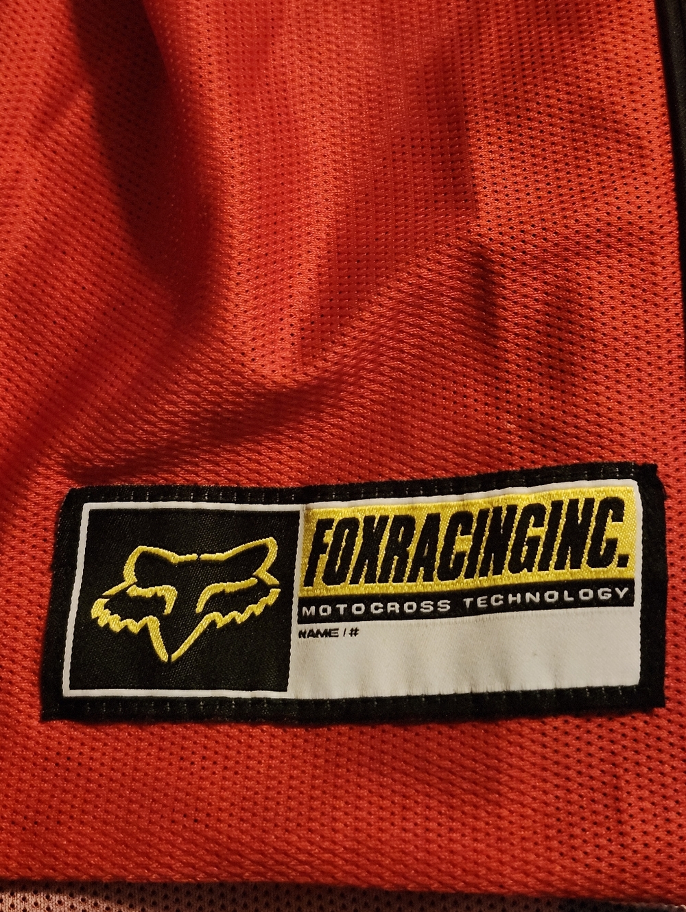 Fox Racing Motocross Jersey Red Black White Long Sleeve BMX MX Men's Size 2XL - Picture 4 of 15